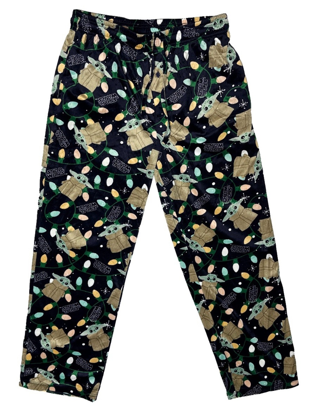 Star Wars Grogu Velour Men’s Pajama Pants Large